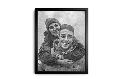 Handmade Sketch Portraits - Personalized Art for Your Space