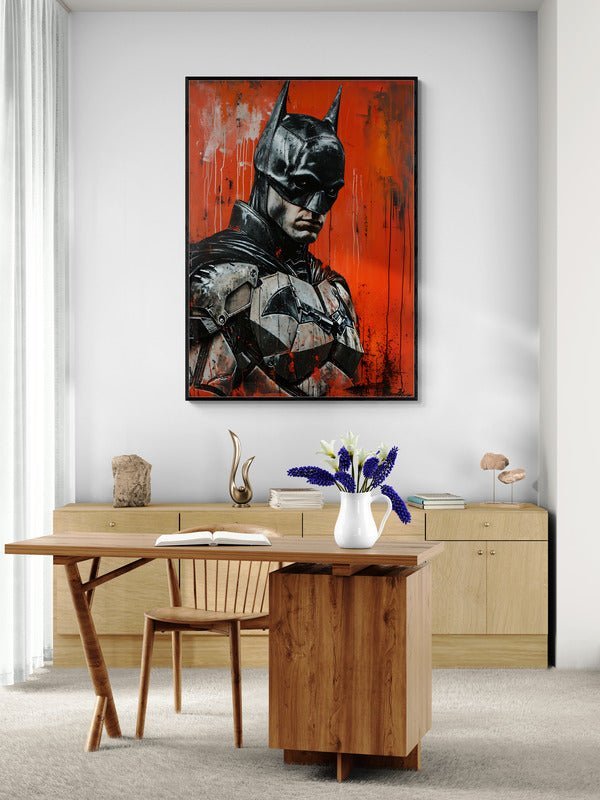 Batman Armor – Gritty Comic Art Poster - KaigaCart