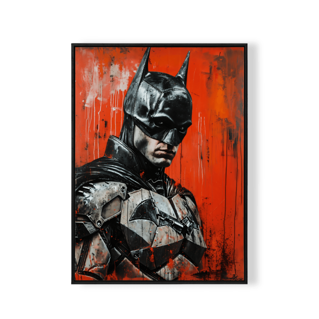 Batman Armor – Gritty Comic Art Poster - KaigaCart