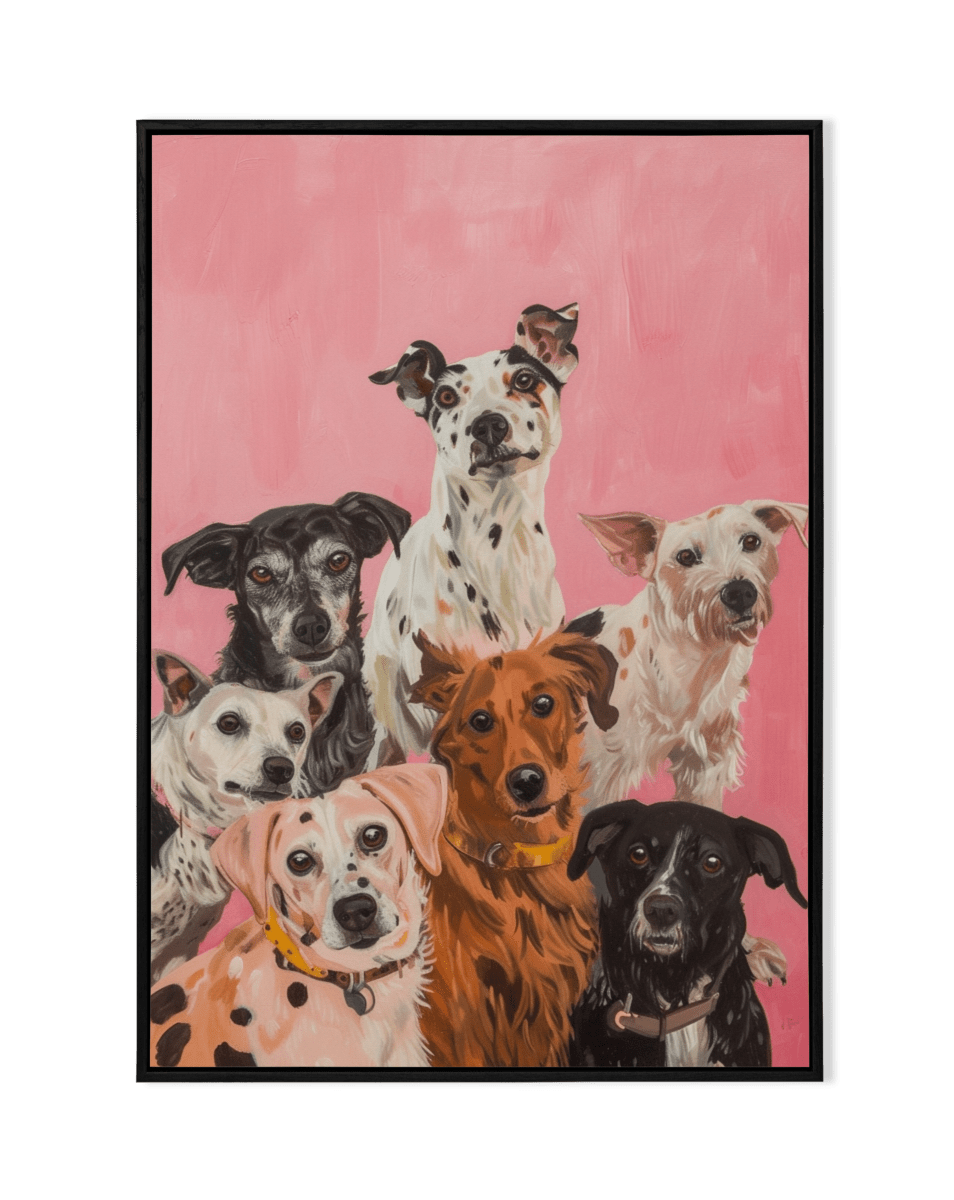 Canine Companions: Group of Dogs - KaigaCart