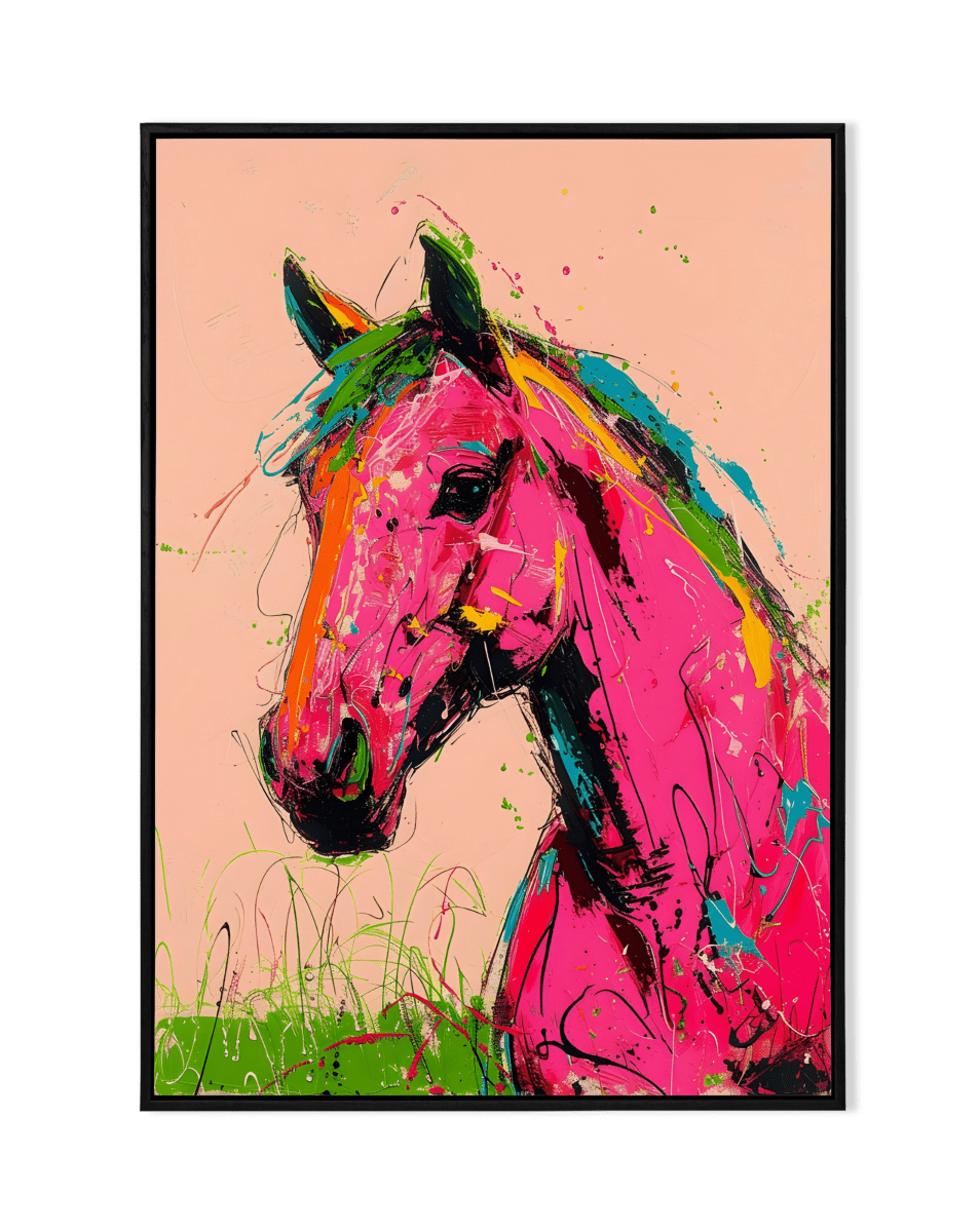 Colorful Majesty: Vibrant Horse - KaigaCart