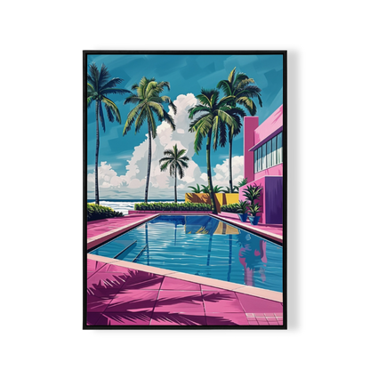 Miami Beach Poolside Pop Art