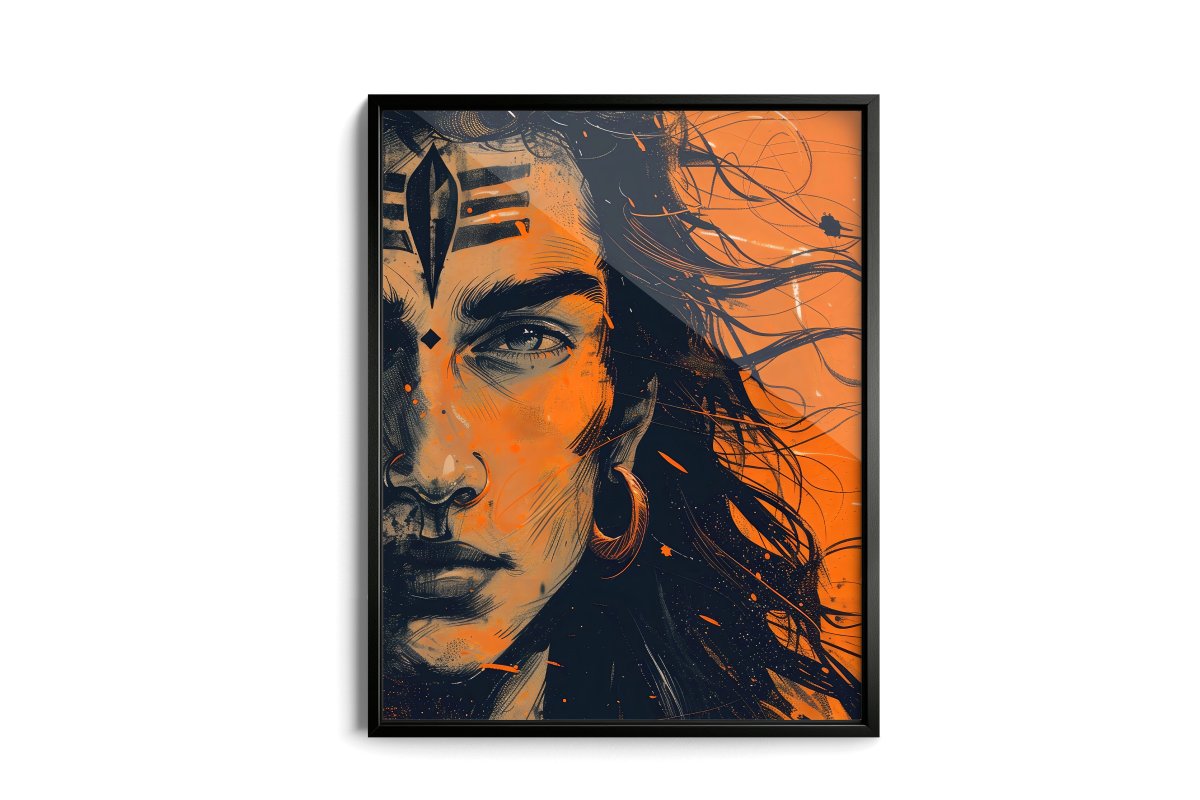 Eternal Flame: Shiva in Ethereal Hues - KaigaCart