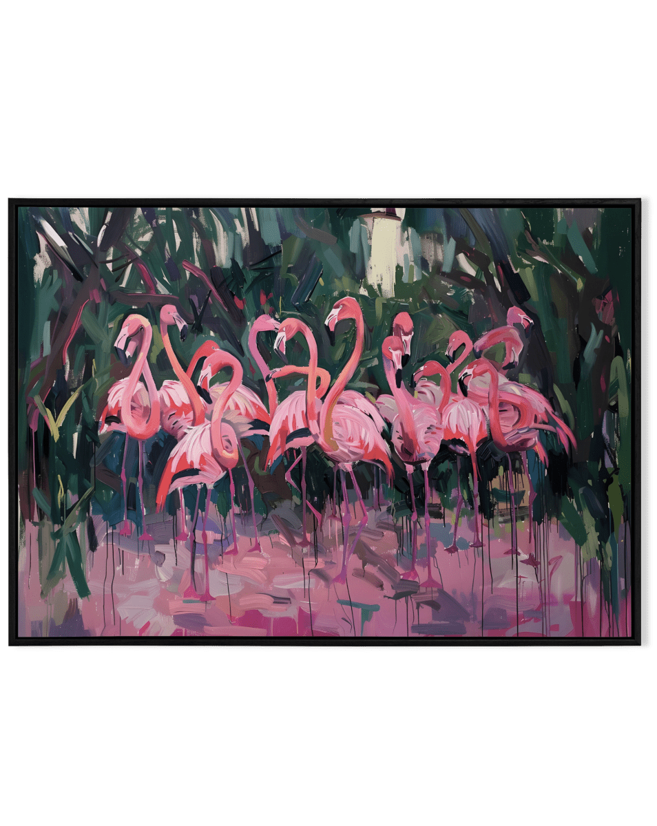 Flamingo Flock in Harmony - KaigaCart