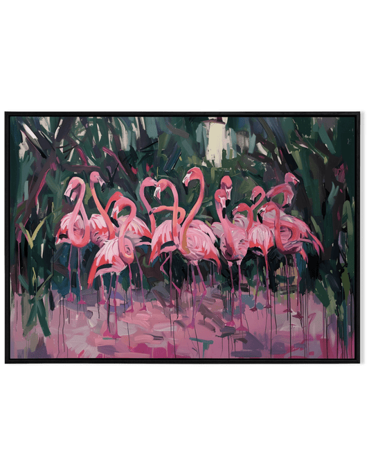 Flamingo Flock in Harmony - KaigaCart