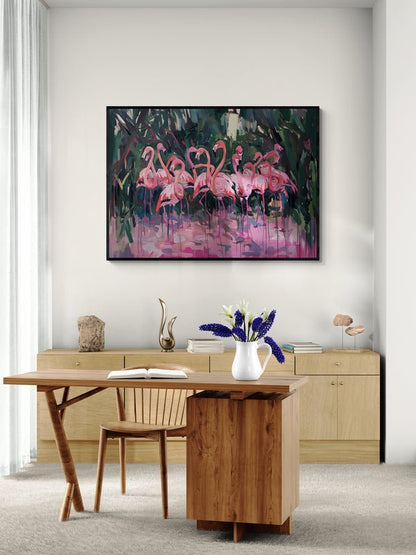 Flamingo Flock in Harmony - KaigaCart