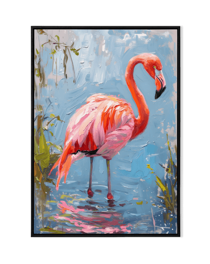 Flamingo in Reflection - KaigaCart