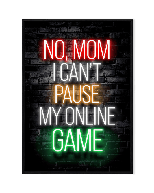 Gaming Neon Sign Card - KaigaCart