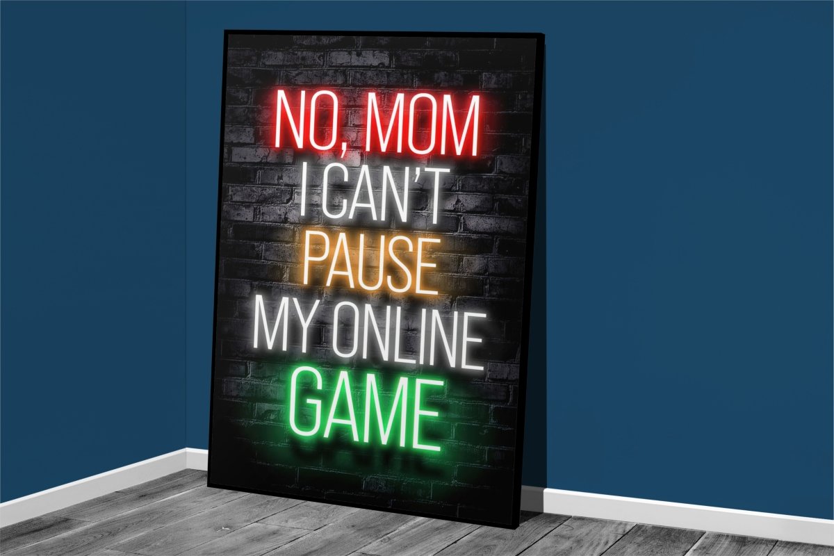 Gaming Neon Sign Card - KaigaCart