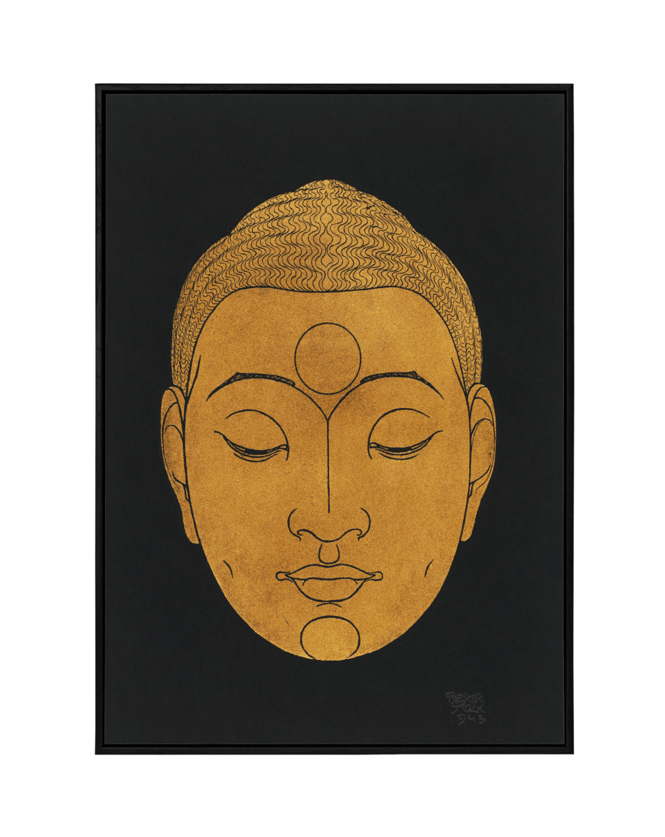 Golden Buddha Face - KaigaCart