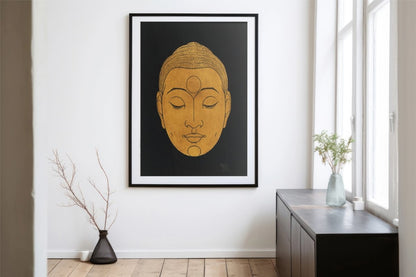 Golden Buddha Face - KaigaCart