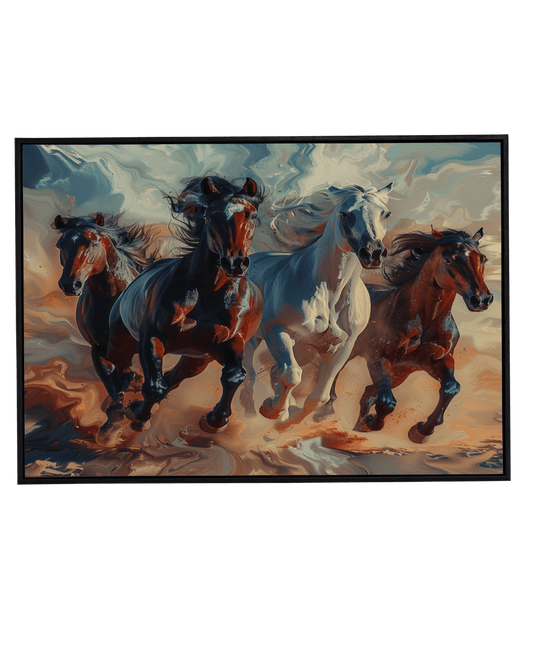 Grace in Motion: Running Horse Painting - KaigaCart