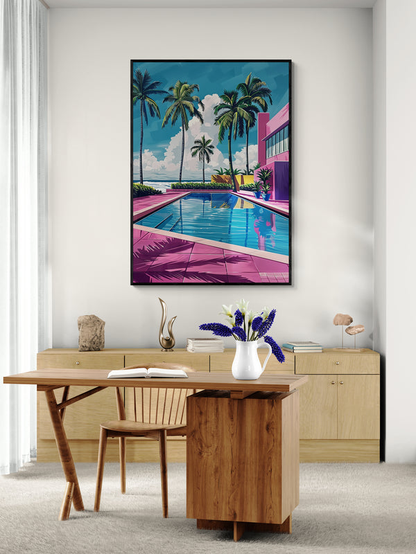 Miami Beach Poolside Pop Art