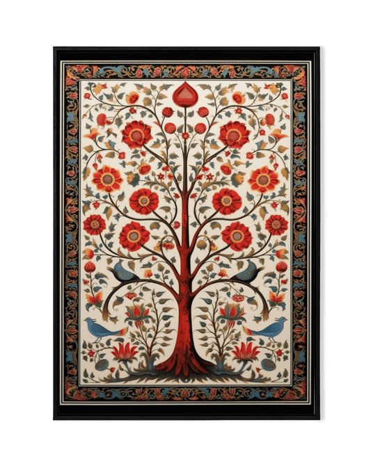 Indian Art : Kalamkari Painting of Tree of Life - KaigaCart