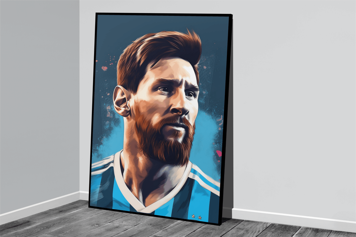 Lionel Messi in Argentine Colors - KaigaCart