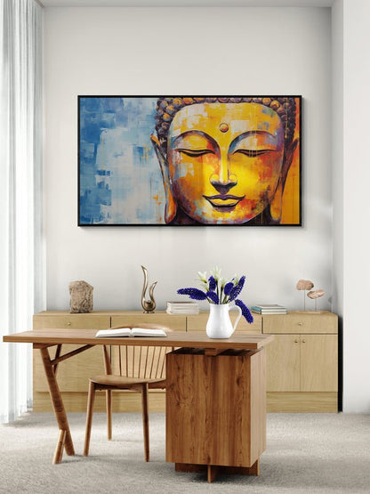 Radiant Buddha: Tranquil Hues - KaigaCart