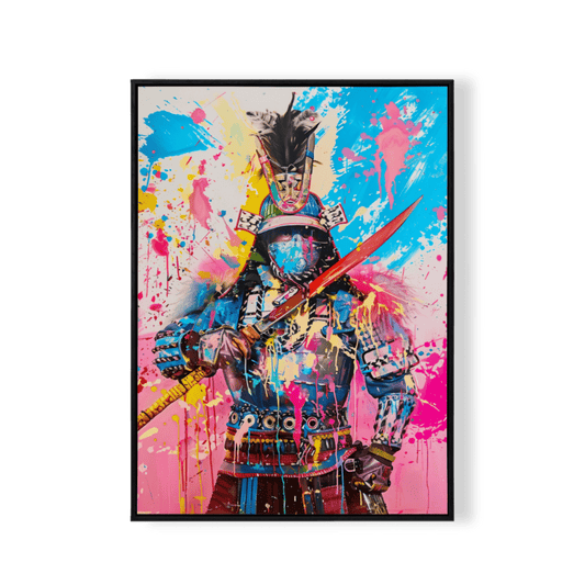 Samurai Splatter – Vibrant Pop Art - KaigaCart