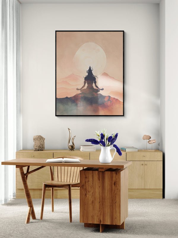 Serene Shiva: Meditative Landscape - KaigaCart