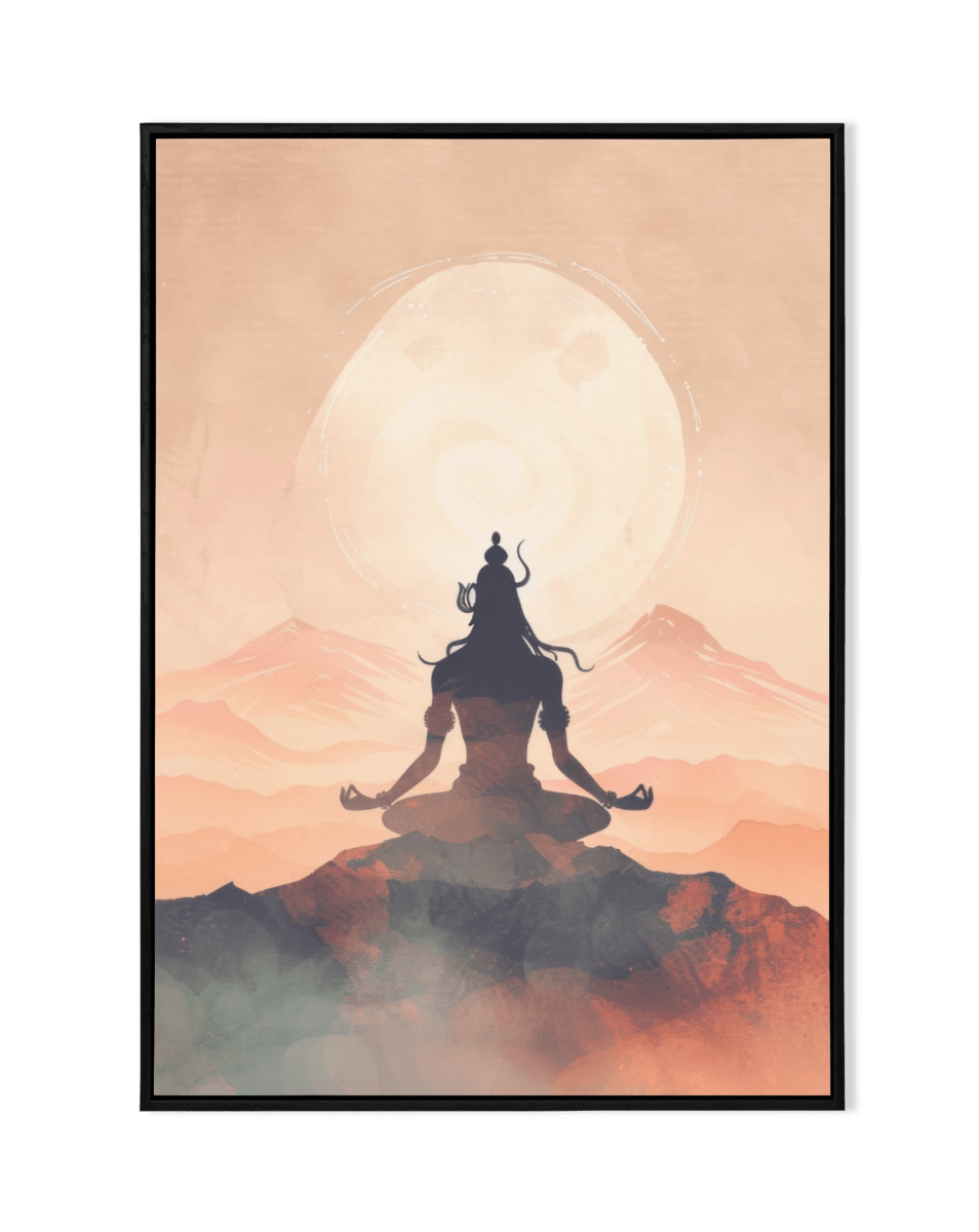 Serene Shiva: Meditative Landscape - KaigaCart