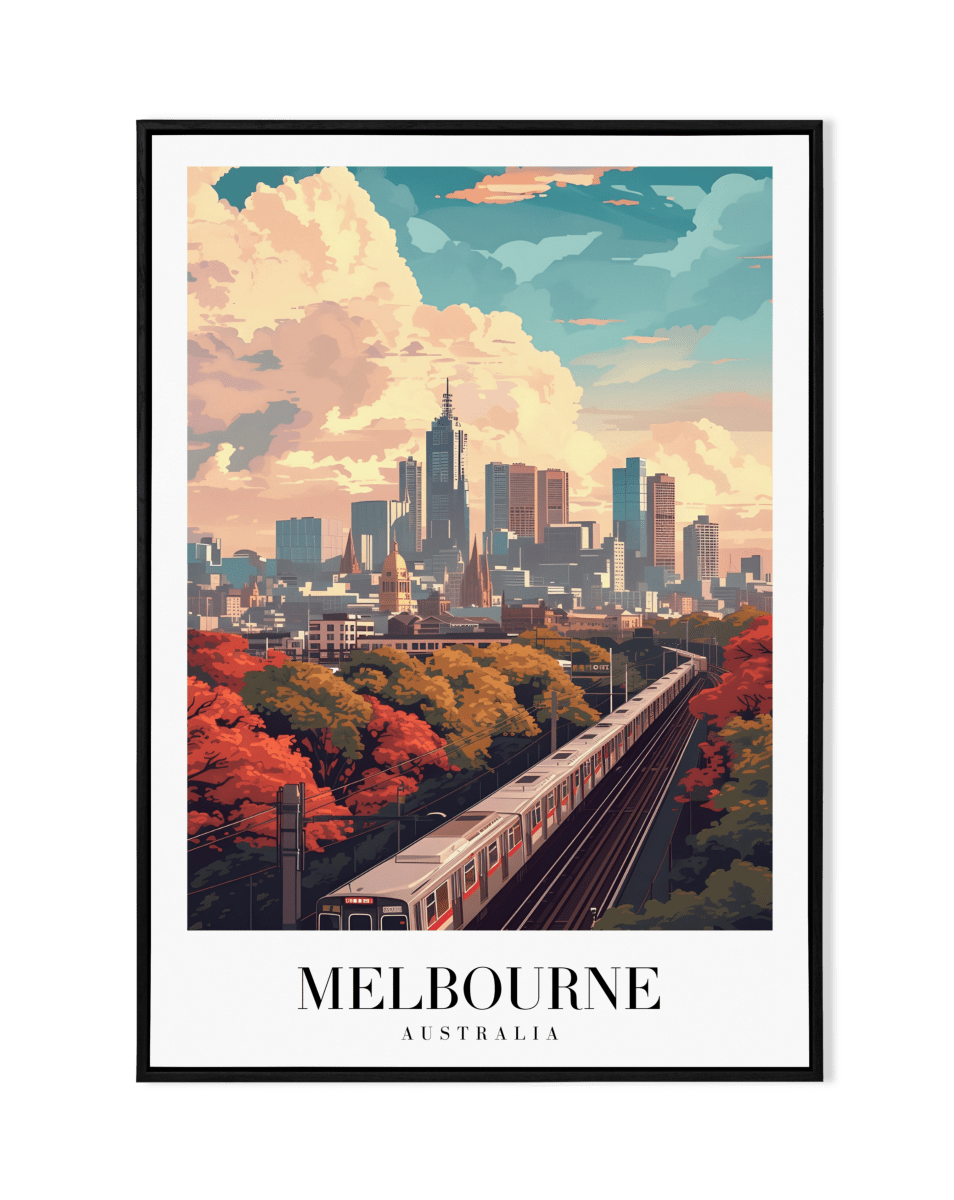 Urban Charm: Melbourne Skyline - KaigaCart