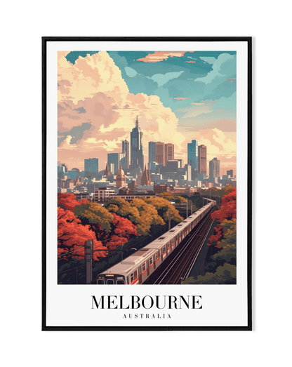 Urban Charm: Melbourne Skyline - KaigaCart