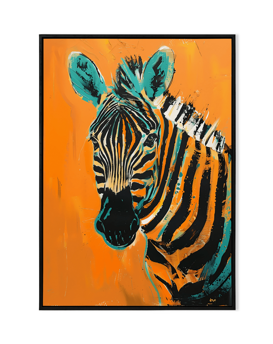 Vibrant Stripes: Zebra Painting