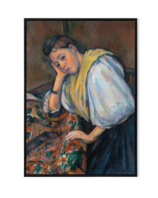 Young Italian Woman at a Table - KaigaCart